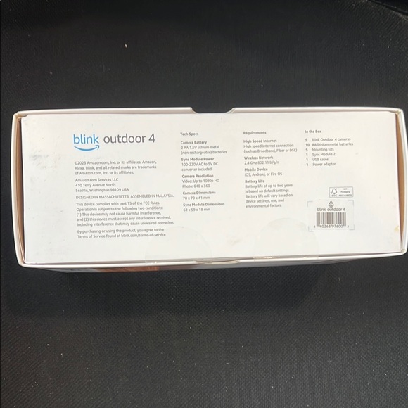 BLink Outdoor 4 Black Security Camera System - Picture 2 of 4